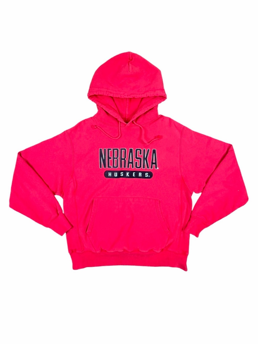 Vintage Champion Reverse Weave Nebraska Huskers Pullover Hoodie - Size Medium